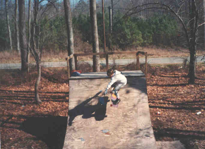 Young Griffin coming in on a Texas plant at Dave Freeman's ramp before it was 24ft wide