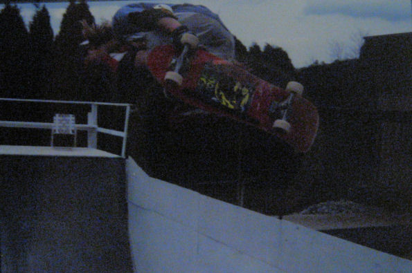Tommy floats a big backside air on an Underground deck