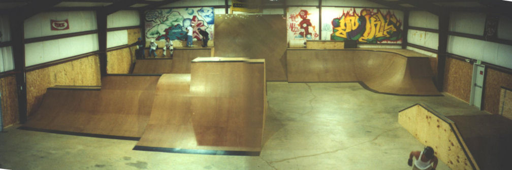 Overview of Tuscalloosa's Wall Skatepark