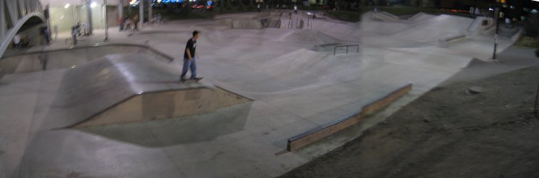 Millenium skatepark's huge street area