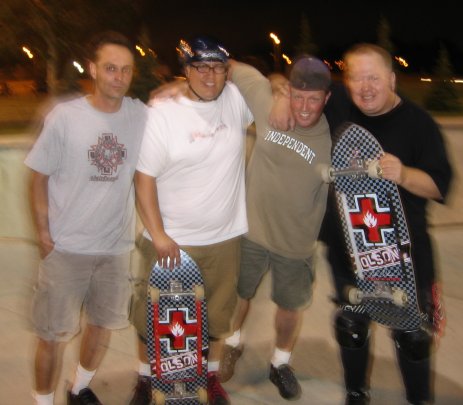 Group Photo (Chuck, Buckethead, Solomon, Blair) @ Millenium skatepark