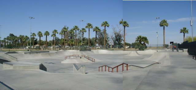 Chandler Skatepark street area overview