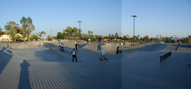 PV Skatepark's street area