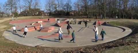 the unskataeable Germantown Skatepark outside Memphis, TN @ Dec 12, 2003