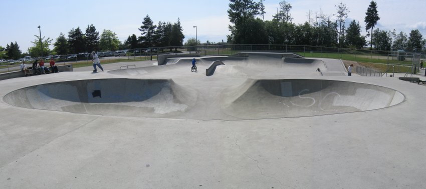 Everett Skatepark in Seattle @ late July 2004
