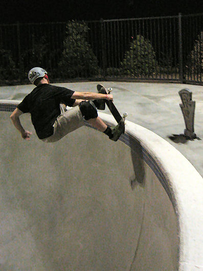 Zack Reed frontside over the tombstone
