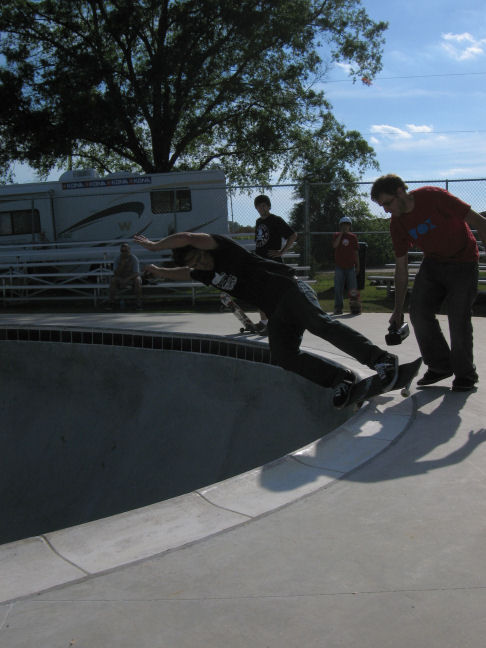 Benji Galloway works a long feeble grind-to-fakie