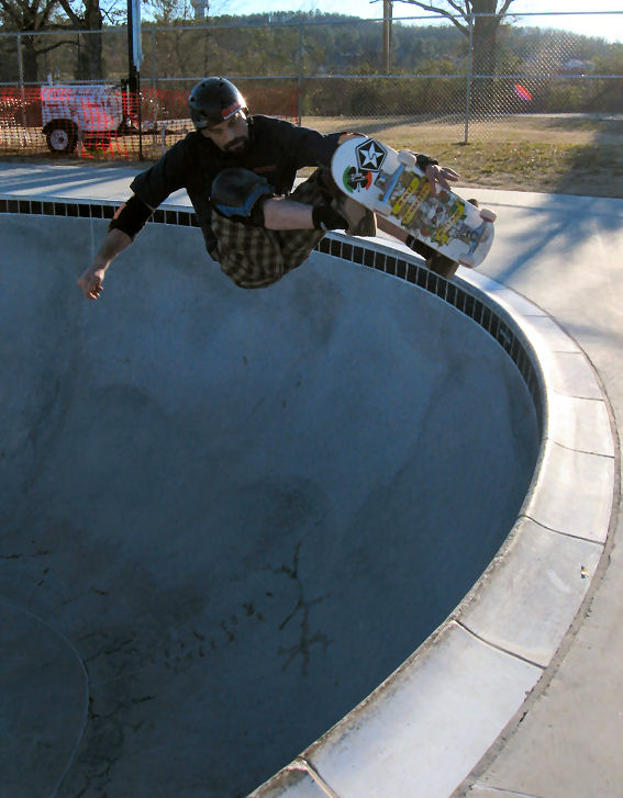 Ray hucks a chest high frontside air