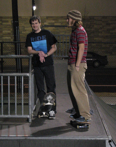 Patrick socializing with a local ripper