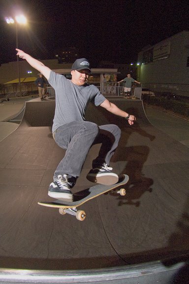 sweet shot of Jay and his ollie (*photo by David Campbell)